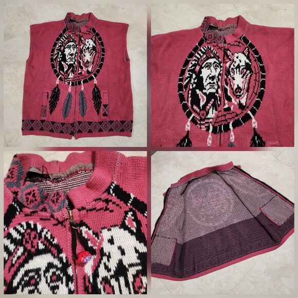 Tejidos Ruminahui Mens XL? Native American Indian Tribal Sweater Vest READ - Picture 1 of 11